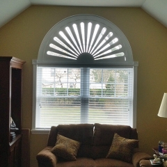 Wood Blinds with Functional Arch Top