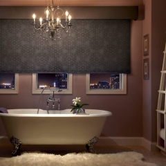 Graber Roller Shade With Contrasting Valance