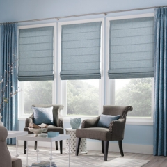 Graber Flat Roman Shade with Batten Back
